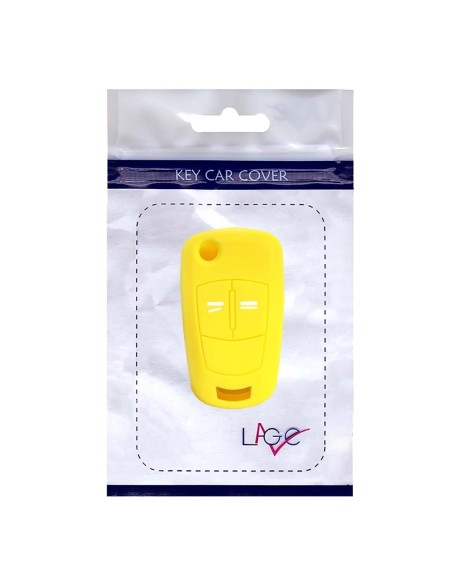 Guscio in Silicone Cover Chiave per Telecomando Opel Antara Astra Corsa Meriva Tigra Vectra Zafira Portachiave Giallo