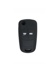 Guscio in Silicone Cover Chiave per Telecomando Opel Antara Astra Corsa Meriva Tigra Vectra Zafira Portachiave Nero