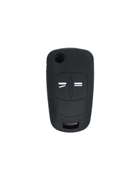 Guscio in Silicone Cover Chiave per Telecomando Opel Antara Astra Corsa Meriva Tigra Vectra Zafira Portachiave Nero