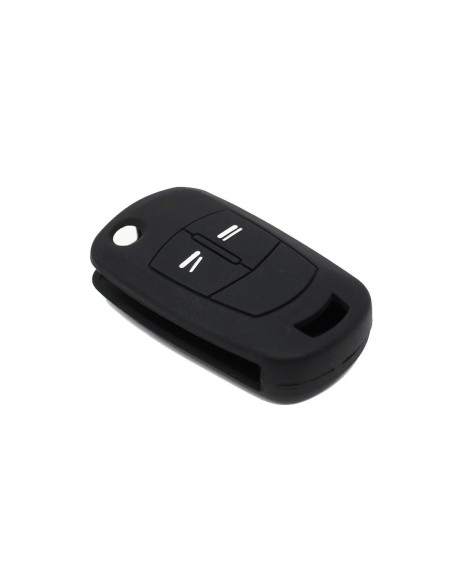 Guscio in Silicone Cover Chiave per Telecomando Opel Antara Astra Corsa Meriva Tigra Vectra Zafira Portachiave Nero