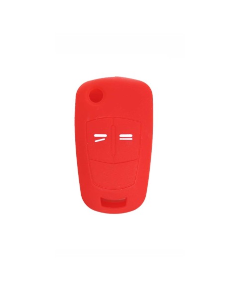 Guscio in Silicone Cover Chiave per Telecomando Opel Antara Astra Corsa Meriva Tigra Vectra Zafira Portachiave Rosso