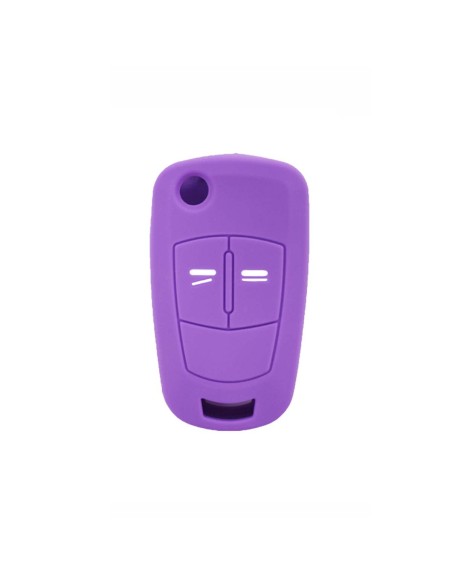 Guscio in Silicone Cover Chiave per Telecomando Opel Antara Astra Corsa Meriva Tigra Vectra Zafira Portachiave Viola