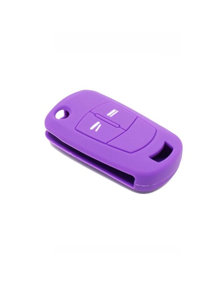 Guscio in Silicone Cover Chiave per Telecomando Opel Antara Astra Corsa Meriva Tigra Vectra Zafira Portachiave Viola