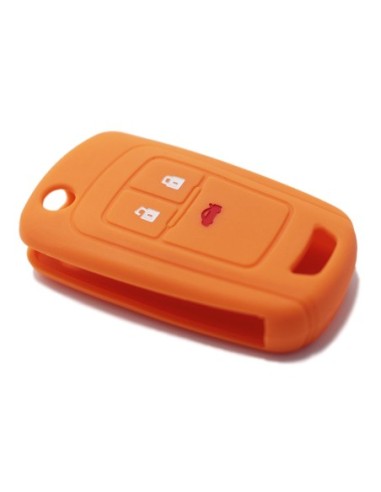Guscio in Silicone Cover Chiave per Telecomando Opel Astra J Insignia Mokka Corsa Meriva Zafira Antara Vauxhall Portachiave Arancione