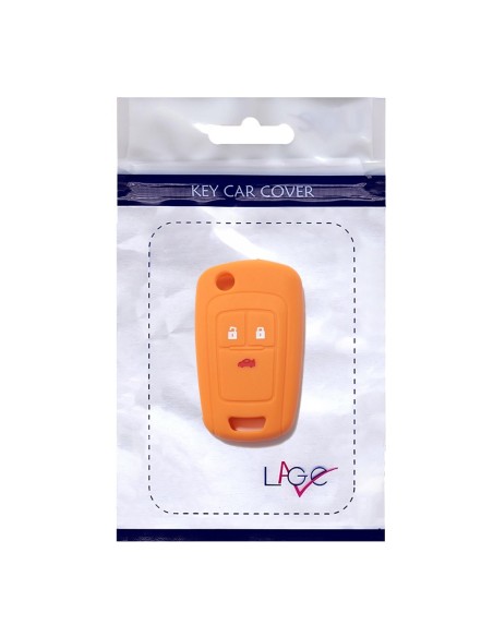 Guscio in Silicone Cover Chiave per Telecomando Opel Astra J Insignia Mokka Corsa Meriva Zafira Antara Vauxhall Portachiave Arancione