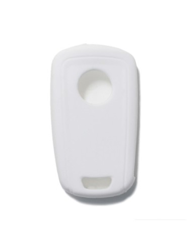 Guscio in Silicone Cover Chiave per Telecomando Opel Astra J Insignia Mokka Corsa Meriva Zafira Antara Vauxhall Portachiave Bianco