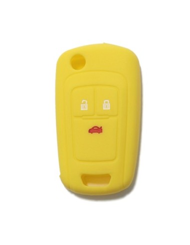 Guscio in Silicone Cover Chiave per Telecomando Opel Astra J Insignia Mokka Corsa Meriva Zafira Antara Vauxhall Portachiave Giallo