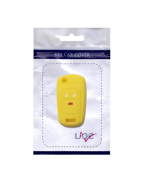 Guscio in Silicone Cover Chiave per Telecomando Opel Astra J Insignia Mokka Corsa Meriva Zafira Antara Vauxhall Portachiave Giallo