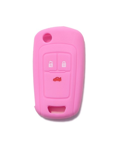 Guscio in Silicone Cover Chiave per Telecomando Opel Astra J Insignia Mokka Corsa Meriva Zafira Antara Vauxhall Portachiave Rosa