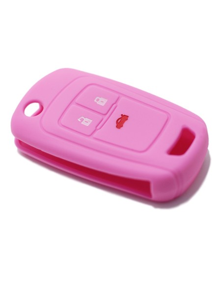 Guscio in Silicone Cover Chiave per Telecomando Opel Astra J Insignia Mokka Corsa Meriva Zafira Antara Vauxhall Portachiave Rosa