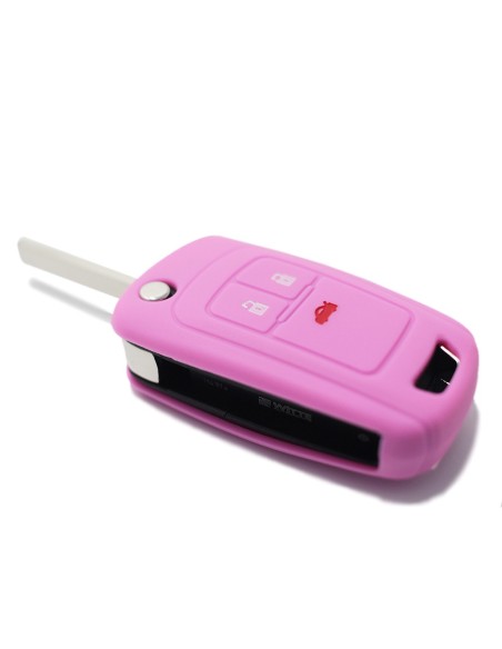 Guscio in Silicone Cover Chiave per Telecomando Opel Astra J Insignia Mokka Corsa Meriva Zafira Antara Vauxhall Portachiave Rosa