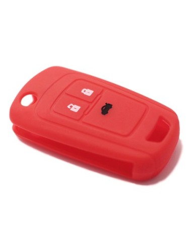 Guscio in Silicone Cover Chiave per Telecomando Opel Astra J Insignia Mokka Corsa Meriva Zafira Antara Vauxhall Portachiave Rosso