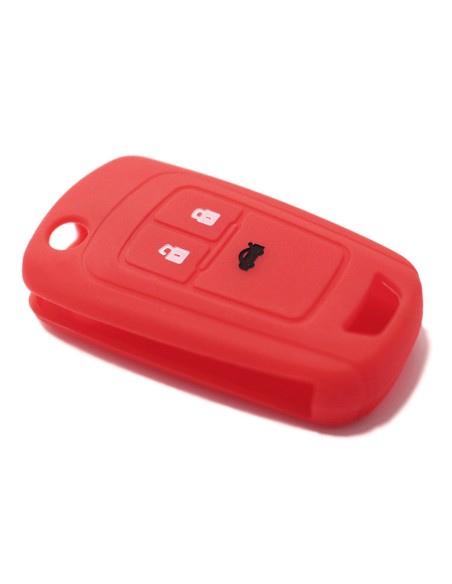 Guscio in Silicone Cover Chiave per Telecomando Opel Astra J Insignia Mokka Corsa Meriva Zafira Antara Vauxhall Portachiave Rosso