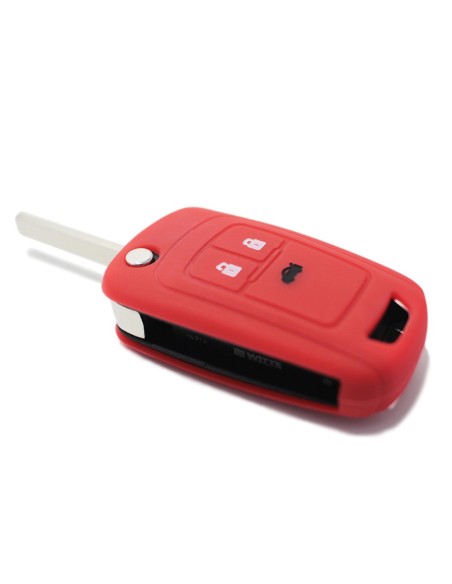 Guscio in Silicone Cover Chiave per Telecomando Opel Astra J Insignia Mokka Corsa Meriva Zafira Antara Vauxhall Portachiave Rosso