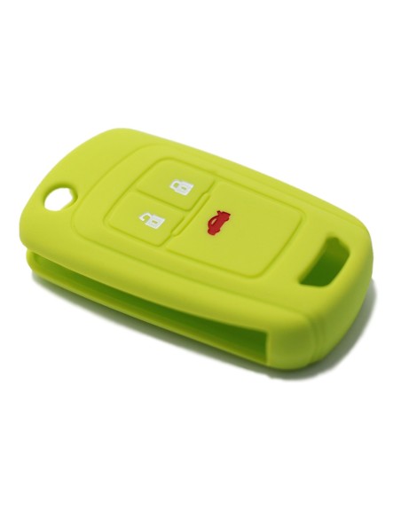 Guscio in Silicone Cover Chiave per Telecomando Opel Astra J Insignia Mokka Corsa Meriva Zafira Antara Vauxhall Portachiave Verde