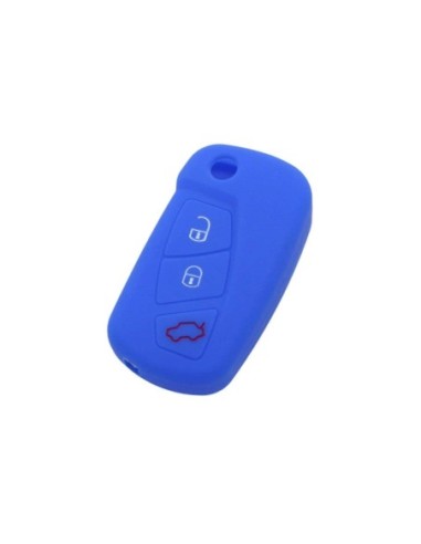 Guscio in Silicone Cover Chiave per Telecomando Ford Blu 3 Tasti KA Focus Fiesta Escort Mondeo