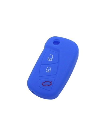 Guscio in Silicone Cover Chiave per Telecomando Ford Blu 3 Tasti KA Focus Fiesta Escort Mondeo