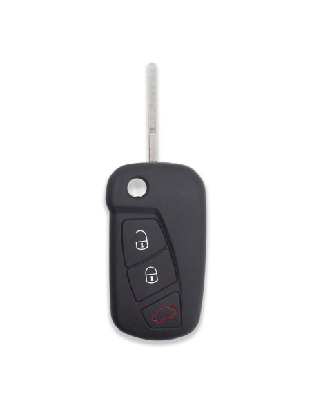 Guscio in Silicone Cover Chiave per Telecomando Ford Nero 3 Tasti KA Focus Fiesta Escort Mondeo