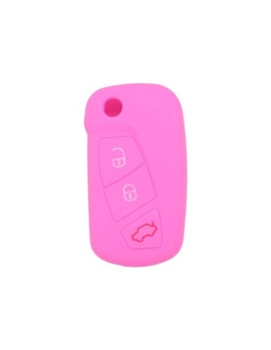 Guscio in Silicone Cover Chiave per Telecomando Rosa 3 Tasti KA Focus Fiesta Escort Mondeo