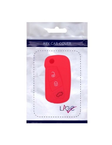 Guscio in Silicone Cover Chiave per Telecomando Ford Rosso 3 Tasti KA Focus Fiesta Escort Mondeo