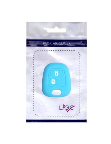 Guscio in Silicone Cover Chiave per Telecomando Citroen C1 C2 C3 C5 e Peugeot 103 106 107 206 207 307 308 406 407 508 806 1007 Portachiave Azzurro