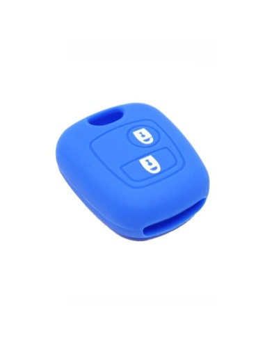 Guscio in Silicone Cover Chiave per Telecomando Citroen C1 C2 C3 C5 e Peugeot 103 106 107 206 207 307 308 406 407 508 806 1007 Portachiave Blu