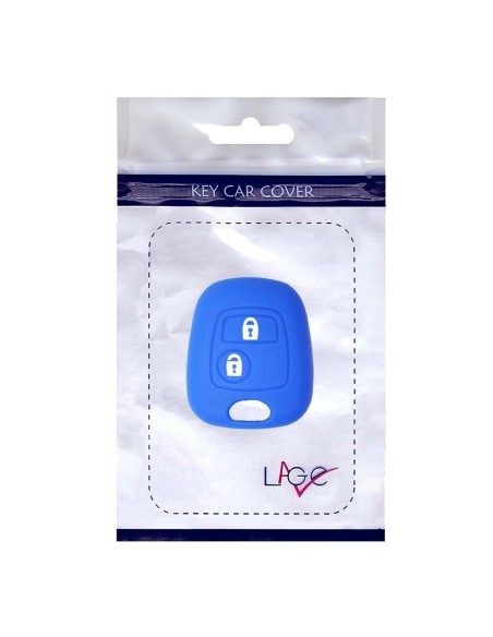 Guscio in Silicone Cover Chiave per Telecomando Citroen C1 C2 C3 C5 e Peugeot 103 106 107 206 207 307 308 406 407 508 806 1007 Portachiave Blu