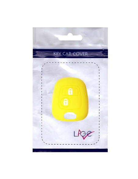 Guscio in Silicone Cover Chiave per Telecomando Citroen C1 C2 C3 C5 e Peugeot 103 106 107 206 207 307 308 406 407 508 806 1007 Portachiave Giallo