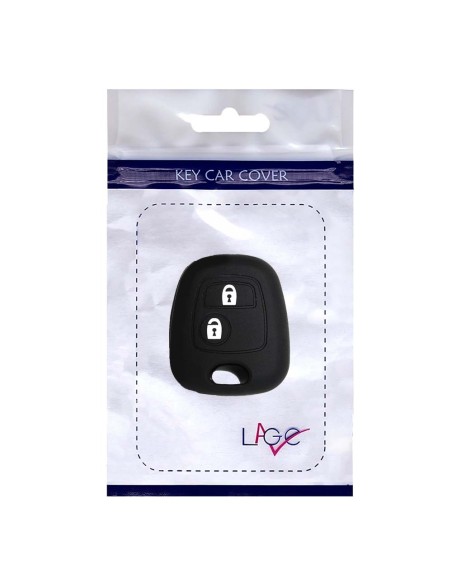 Guscio in Silicone Cover Chiave per Telecomando Citroen C1 C2 C3 C5 e Peugeot 103 106 107 206 207 307 308 406 407 508 806 1007 Portachiave Nero