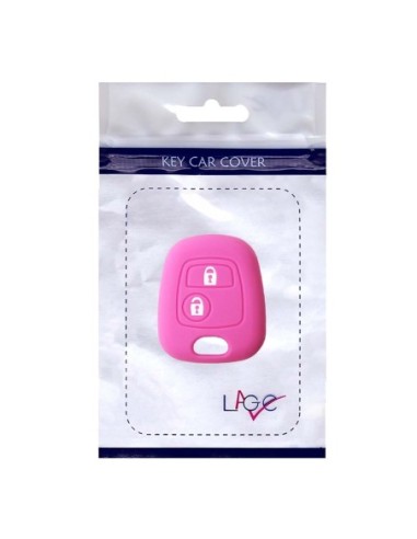 Guscio in Silicone Cover Chiave per Telecomando Citroen C1 C2 C3 C5 e Peugeot 103 106 107 206 207 307 308 406 407 508 806 1007 Portachiave Rosa
