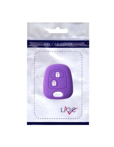 Guscio in Silicone Cover Chiave per Telecomando Citroen C1 C2 C3 C5 e Peugeot 103 106 107 206 207 307 308 406 407 508 806 1007 Portachiave Viola
