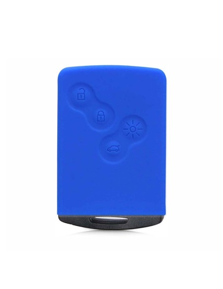 Guscio Silicone Cover Chiave per Telecomando Renault Portachiave Blu  Clio Captur Scenic Twingo Escape Laguna Megane Koleos