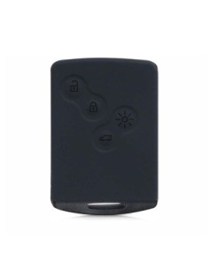 Guscio Silicone Cover Chiave per Telecomando Renault Portachiave Nero Clio Captur Scenic Twingo Escape Laguna Megane Koleos