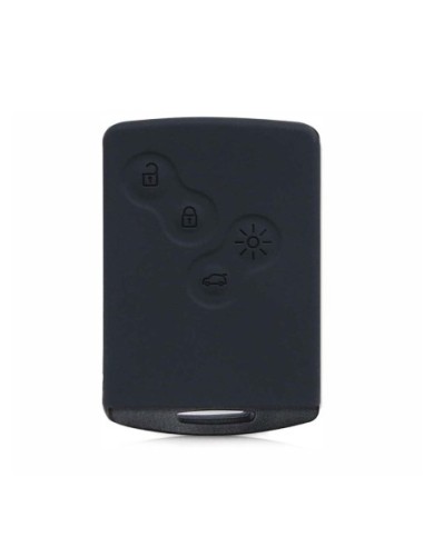 Guscio Silicone Cover Chiave per Telecomando Renault Portachiave Nero Clio Captur Scenic Twingo Escape Laguna Megane Koleos