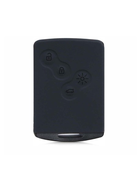 Guscio Silicone Cover Chiave per Telecomando Renault Portachiave Nero Clio Captur Scenic Twingo Escape Laguna Megane Koleos