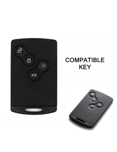 Guscio Silicone Cover Chiave per Telecomando Renault Portachiave Nero Clio Captur Scenic Twingo Escape Laguna Megane Koleos