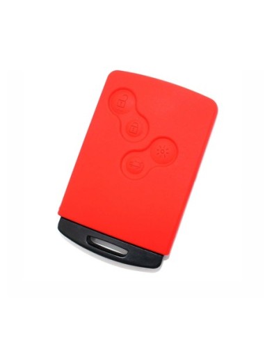 Guscio Silicone Cover Chiave per Telecomando Renault Portachiave Rosso Clio Captur Scenic Twingo Escape Laguna Megane Koleos