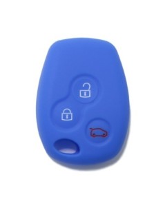 Guscio Silicone Cover per Chiave Telecomando Renault Portachiave Blu  3 Tasti Clio Twingo Megane Modus Kangoo Master Espace Scenic