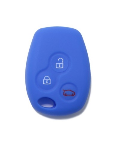 Guscio Silicone Cover per Chiave Telecomando Renault Portachiave Blu  3 Tasti Clio Twingo Megane Modus Kangoo Master Espace Scenic