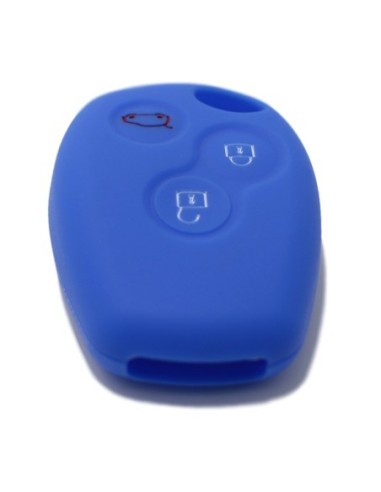 Guscio Silicone Cover per Chiave Telecomando Renault Portachiave Blu  3 Tasti Clio Twingo Megane Modus Kangoo Master Espace Scenic