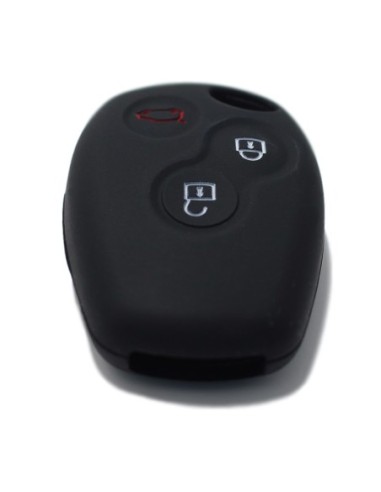 Guscio Silicone Cover per Chiave Telecomando Renault Portachiave Nero 3 Tasti Clio Twingo Megane Modus Kangoo Master Espace Scenic