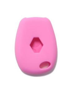 Guscio Silicone Cover per Chiave Telecomando Renault Portachiave Rosa 3 Tasti Clio Twingo Megane Modus Kangoo Master Espace Scenic 2