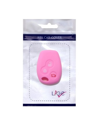 Guscio Silicone Cover per Chiave Telecomando Renault Portachiave Rosa 3 Tasti Clio Twingo Megane Modus Kangoo Master Espace Scenic