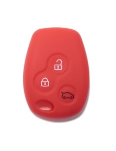 Guscio Silicone Cover per Chiave Telecomando Renault Portachiave Rosso 3 Tasti Clio Twingo Megane Modus Kangoo Master Espace Scenic