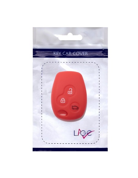 Guscio Silicone Cover per Chiave Telecomando Renault Portachiave Rosso 3 Tasti Clio Twingo Megane Modus Kangoo Master Espace Scenic