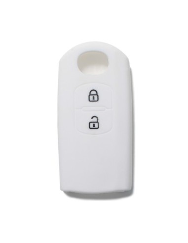 Guscio Silicone Cover Chiave Telecomando Mazda Portachiave Bianco 2 3 5 6 BT50 CX-5 CX-7 CX-9 MX5 M3 M5 MZ2 RX8