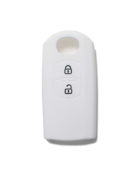 Guscio Silicone Cover Chiave Telecomando Mazda Portachiave Bianco 2 3 5 6 BT50 CX-5 CX-7 CX-9 MX5 M3 M5 MZ2 RX8