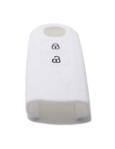 Guscio Silicone Cover Chiave Telecomando Mazda Portachiave Bianco 2 3 5 6 BT50 CX-5 CX-7 CX-9 MX5 M3 M5 MZ2 RX8