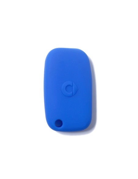 Guscio in Silicone Cover Chiave Mercedes Benz Smart ForTwo ForFour 453 Portachiavi Telecomando 3 Tasti Blu