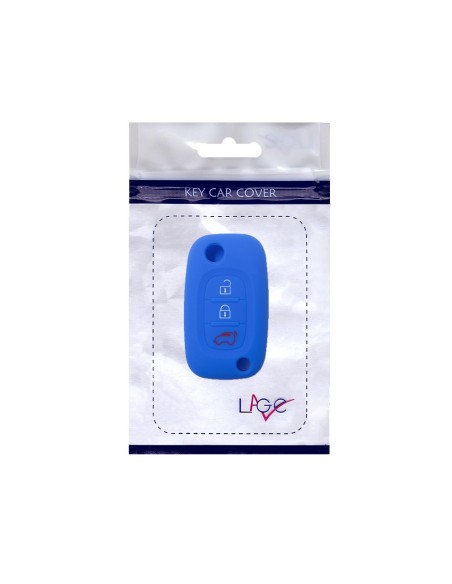 Guscio in Silicone Cover Chiave Mercedes Benz Smart ForTwo ForFour 453 Portachiavi Telecomando 3 Tasti Blu